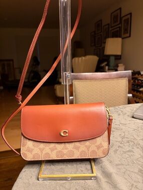 Coach Hayden Crossbody Bag in Rust and Signature Canvas